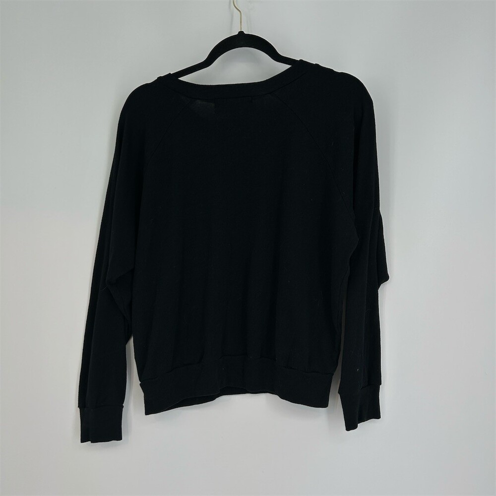 RARE Wildfox Staying In Fiona Crew Neck Sweatshirt Black Size M - Picture 6 of 9